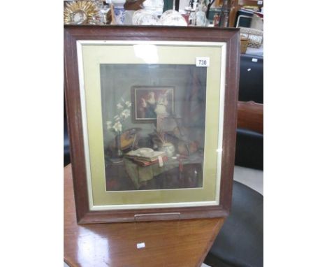 An unusual framed and glazed Pears print
