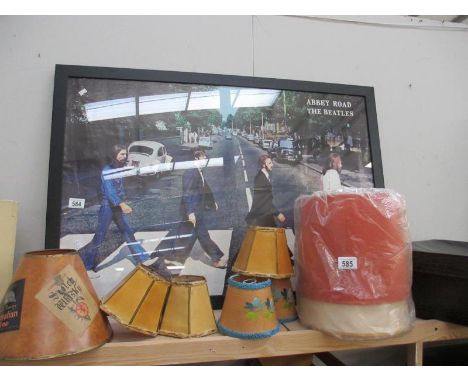 An Abbey Road Beatle print in frame