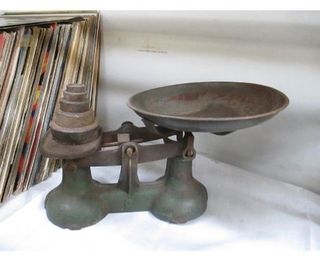 A set of scales and weights