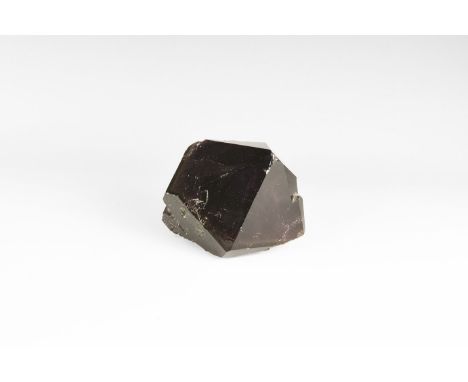 A large very dark purple amethyst crystal with well developed termination faces. 1.09 kg, 14cm (5 1/2"). From the historic ‘V