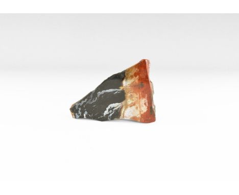 A display piece of pink and green agate, thickly sliced and polished on one side. See Bonewitz, Dr. Ronald Louis, Rocks & Min
