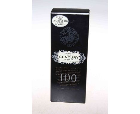 Bottle of Chivas Brothers, The Century of Malts, Scotch Malt Whisky with booklet.
