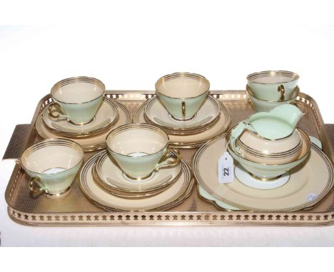 Twenty one piece Paragon tea service.