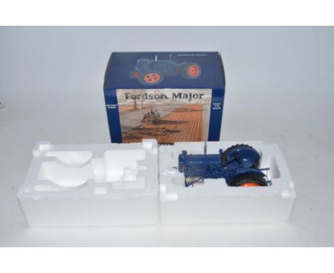 Boxed 1/16 scale diecast Fordson Major E27N tractor model by Universal Models (2638A). 