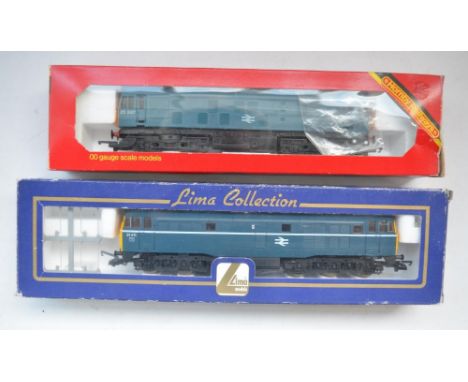 One Hornby BR Class 25 diesel electric locomotive, Lima Class 31 411 BR blue diesel locomotive with unused accessories (both 