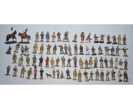 Collection of pre painted model soldier figures from Del Prado, Oryon, etc approx 1:32 - 1:35 scale (qty) 