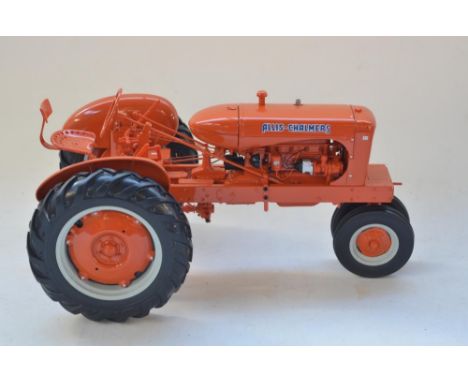 Franklin Mint 1/12 scale diecast Allis Chalmers WC Tractor model, highly detailed with engine, working steering, drivers cap 