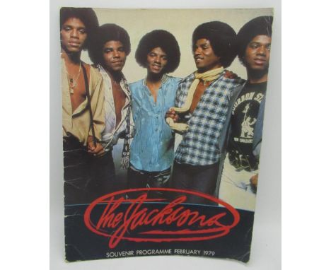 The Jacksons souvenir programme February 1979, signed by Michael Jackson, Tito Jackson and William Wilson 