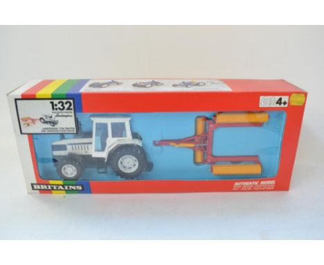 Britain's 1/32 Lamborghini 1706 Tractor and Vaderstad EV620 Roller with instruction sheet 