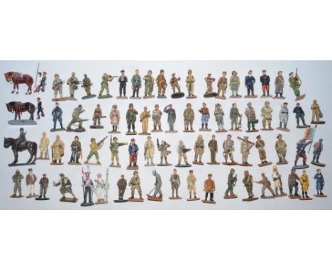 Collection of pre painted model soldier figures from Del Prado, Oryon, etc approx 1:32 - 1:35 scale (qty) 