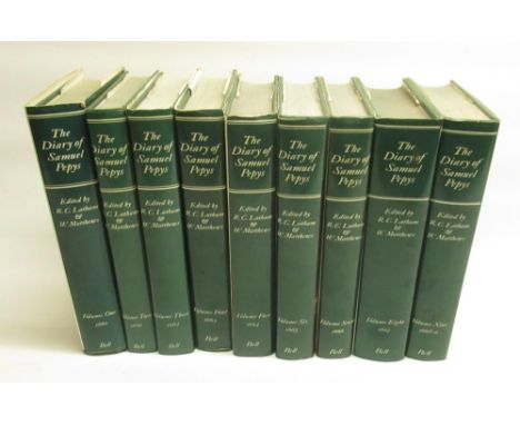 Latham (Robert) and Matthews (William) The Diary of Samuel Pepys, Bell &amp; Hyman, Reprint 1979, 9 vol. set, hardbacks with 