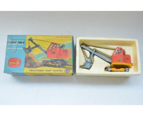 Vintage boxed Corgi Major Priestman "Cub" Shovel excavator (item 1128) 