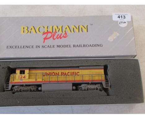 Bachmann +HO scale "Union Pacific" B23-7 diesel locomotive, boxed 