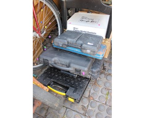 Collection of assorted Cased tools and Screws
