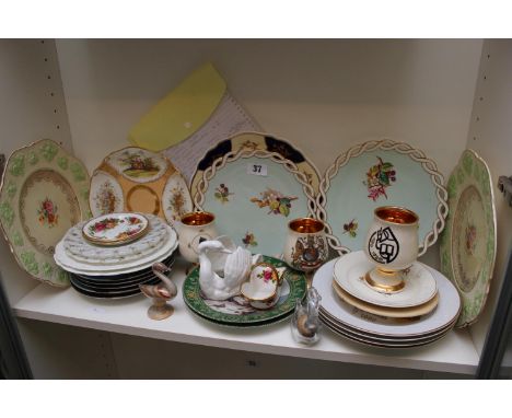 Collection of assorted 19thC and later ceramics inc. Minton, Hammersley etc 