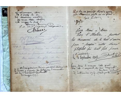 Vintage Collection Liber Amiicorum of the Famous Mimi a Mare Restaurant in Torre De Greco Naples destination of the Neapolita