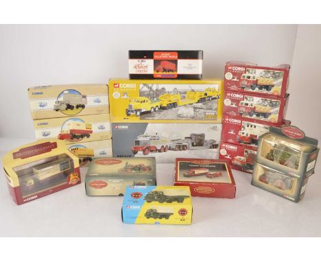 Corgi Diecast Vintage Commercial and Haulage Vehicles (16), all boxed, 19701 Bedford S Auxiliary Fire Service,  17702 Buildin