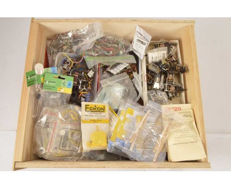 Collection of 00/H0 electrical accessories and components  with locomotive motors, (qty), comprising Point motors by Peco See