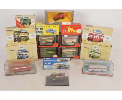Modern Diecast Public Transport Commercial and Other Vehicles (15), all boxed/cased, all vintage vehicles, 1:76 scale public 
