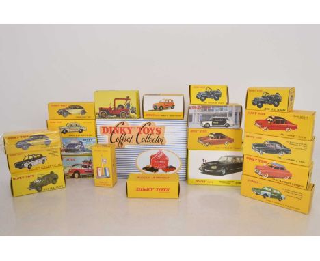 Atlas Editions Dinky Commercial Cars (21),  all boxed, Coffret Collector, 24 UXT Les Taxis De Poissy Simca Aronde/Ford Vedett