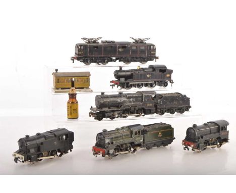 Trix 00 Gauge 2/3 Rail AC and DC Locomotives (10 including Tenders),  BR, black EM1 Bo-Bo Electric 26010 Twin Pantograph Loco