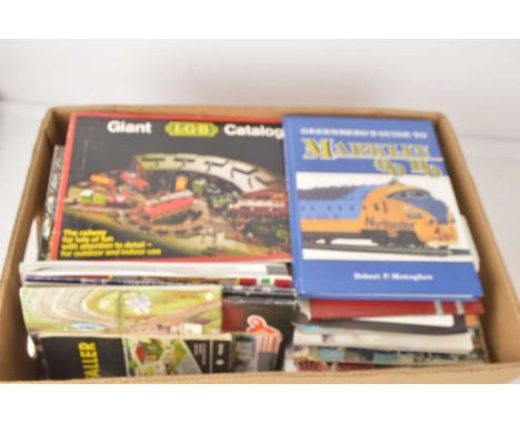 Marklin Fleischmann and many other Continental Model railway Catalogues and Leaflets from 1970s to 1990s (qty), including Mar