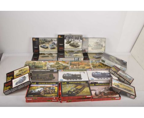 Unbuilt and part built 1/72 scale plastic  military kits  in original boxes (40), comprising these kits unchecked but appear 