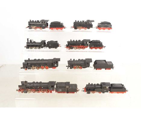 Fleischmann Lima Rivarossi and other HO gauge Steam locomotives and tenders (8), comprising Fleischmann 2-10-0 Locomotive and