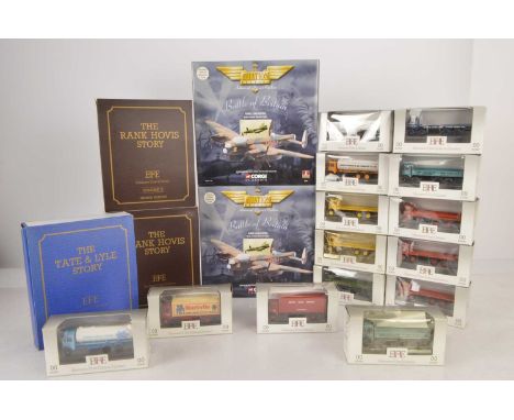 Exclusive First Editions 1:76 Scale Commercial Models and Corgi Aviation Archive WWII Aircraft (19), all boxed, EFE commercia