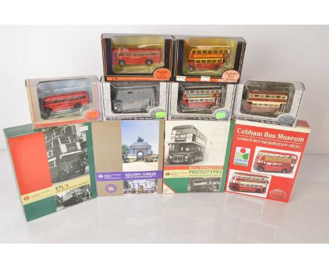 Exclusive First Editions London Transport Buses (35+), all boxed, vintage and modern buses, mainly in red LT livery, includes