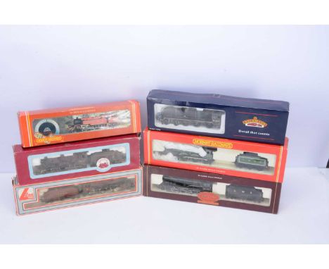 Hornby Bachmann Lima Dapol 00 gauge Steam Locomotives and tenders in original boxes (6), including Hornby R284 class B12 4-6-