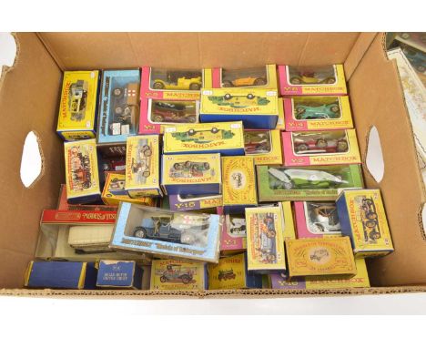 Matchbox Models of Yesteryear Series One and Later Models (50+), all boxed (some boxes p), factory sealed G-5 Famous Cars of 