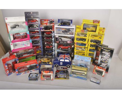 Modern Diecast and Tinplate Modern Commercial and Private Vehicles (50+),  all boxed/cased, Corgi Mettoy clockwork, tinplate 