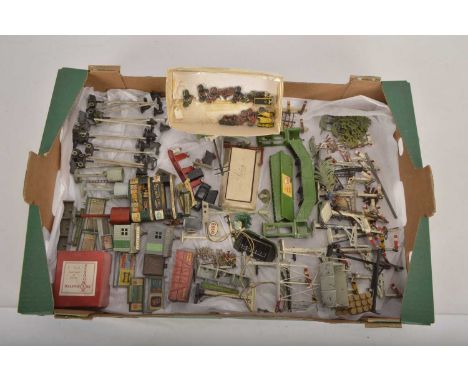 Large quantity of mainly 1950s-1960s  00 Gauge Lineside Accessories by Master Models Crescent Liliput and other makers (85+),