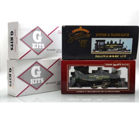 Bachmann/LGB G Gauge mixed group of items (6), 2-4-2 Lynton & Barnstaple Tank Loco Southern lined green No.E762, Ref 98906 Cl