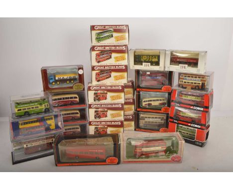 Modern Diecast 1:76 Scale Vintage Public Transport and Other Models (27), all boxed/cased, Corgi Original Omnibus, (9), inclu