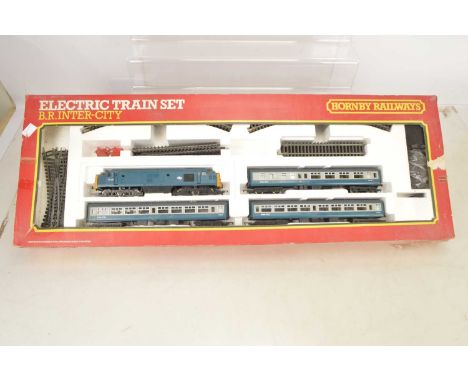 Hornby Lima Express coaches 00 gauge in original boxes with diesel train set (25), comprising Hornby R433 Mark 3 coach grey/s