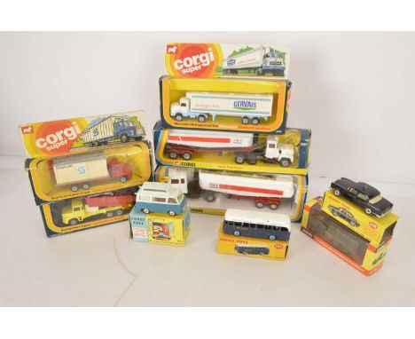 Postwar and Later Diecast Vehicles (9), Dinky partially boxed, 256 Police Patrol car, 283 BOAC coach, boxed Corgi 420 Ford Th