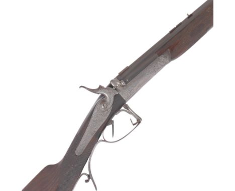 An exceptionally rare .360 (1½in.) single-barrelled hammer rifle by Thomas Horsley, no. 1166Incorporating T. Horsley's openin