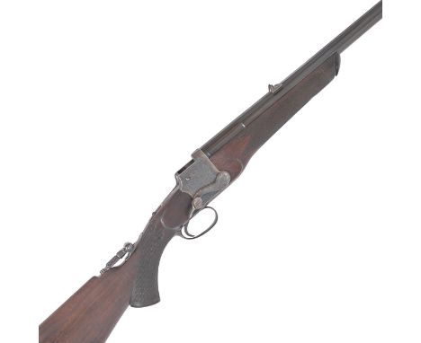 A fine .350 (2¾in.) falling-block rifle by Daniel Fraser & Co., no. 2613Incorporating D. Fraser's falling-block patent no. 54