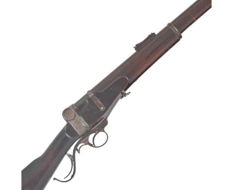 An exceptionally rare .450 (3¼in.) falling-block lever-action trials musket by William SoperNo serial number visible, in thre