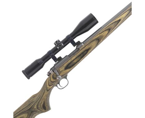A .17 (HMR) '77/17' bolt-magazine rifle by Ruger, no. 703-22056Bolt-head safety, fully-detachable rotary magazine, laminate s