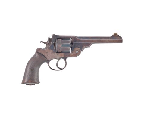 A .455/.476 'W.G. Army Model' revolver by Webley, retailed by Army & Navy C.S.L. no. 9857The top-strap stamped 'W.G. Army Mod