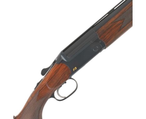 A 12-bore 'F3 Adjustable' single-trigger over-and-under ejector gun by Blaser, no. J10658Hold-open toplever, selective single