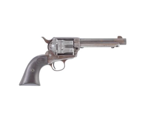 A .41 (Colt) 'Single-action Army' revolver by Colt, no. 180712The top of the barrel stamped 'Colt's PT. F.A. MFG. Co., Hartfo