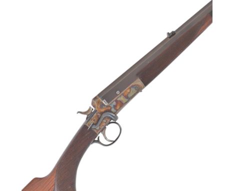 A .300 side-lever hammer rook-rifle by G. P. Graham, no. 66519Sidelever, the action with foliate and border-scroll engraving,
