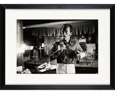 Terry O'Neill (b.1938) Chuck Berry during the filming of 'Hail! Hail! Rock 'n' Roll', Los Angeles, 1986 Limited edition silve