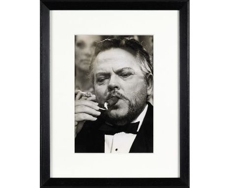 Terry O'Neill (b.1938) Orson Welles during the filming of&nbsp; 'Casino Royale', 1967 (II) Vintage silver gelatin print Signe
