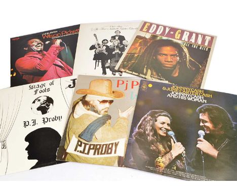 LP Records, approximately two hundred and fifty albums of various genres with artists including  Wilson Pickett, P J Proby, C