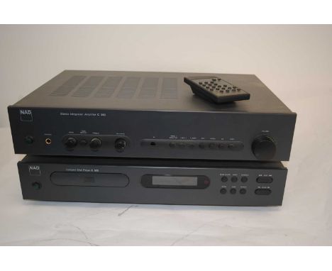 NAD Amplifier / CD Player / Speakers, NAD Amplifier C300 s/n HN8C30002178 with damaged box, NAD CD Player C520 s/n G01C520188